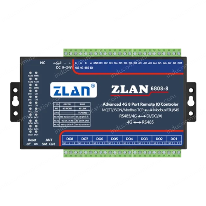 8-channel DI/DO/AI remote IO controller