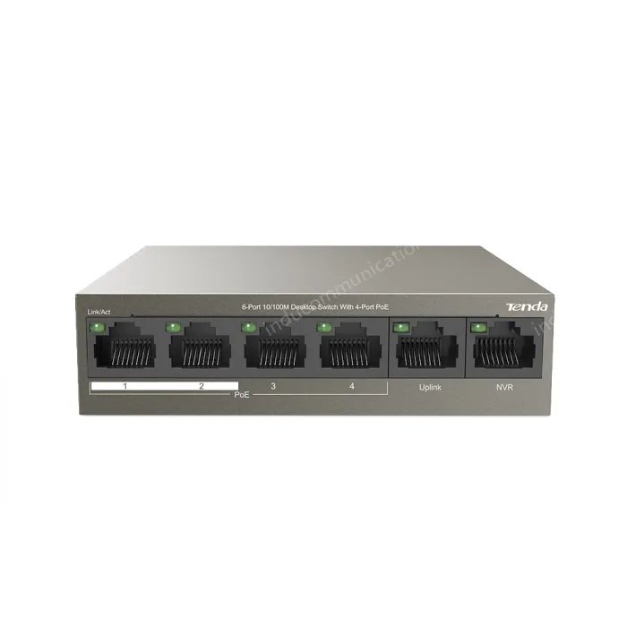 6-Port 10/100M Desktop Switch with 4-Port PoE