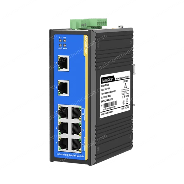 8 Ports 10/100M T(x) Din-Rail Managed Industrial Ethernet Switch