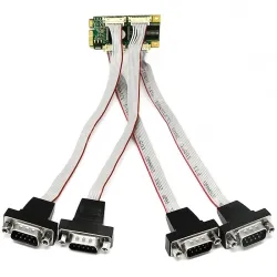 Mini PCIe 4-Port RS-485/422 Card