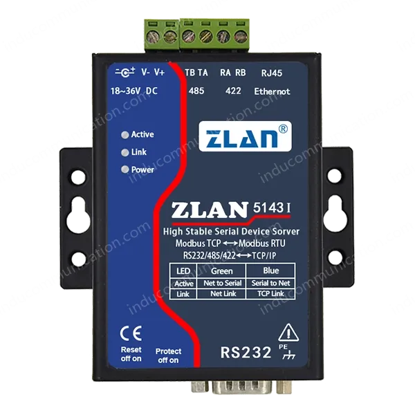 ZLAN5143I Full-isolation Serial Device Server