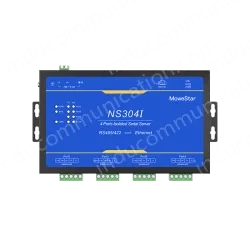 4 Ports RS485/422 Serial to 100M Ethernet Opto-isolated Server