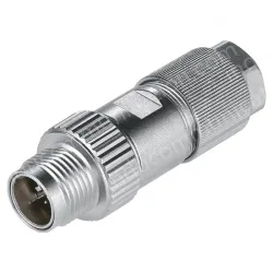 M12 X-Code 8 Pin male connector