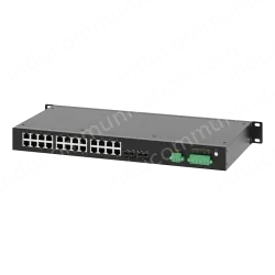 2 Ports 100M FX + 24 Ports 10/100M RJ45 Rack-mount Managed Industrial Ethernet Switch
