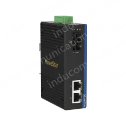 1 Port 100M F(x) + 2 Ports 10/100M T(x) Din Rail Industrial media converter