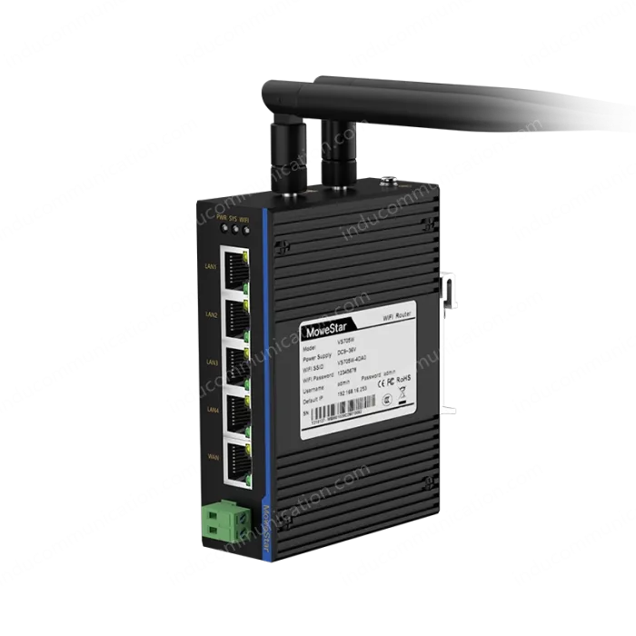 5 Ports Din-Rail Industrial WIFI Wireless Router