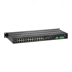 Full-Gigabit 4-optical 24-electric ring network managed PoE switch
