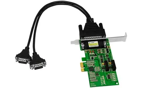 UOTEK PCI-E to 2 Ports RS-485/422 High Speed Serial Adapter with Isolation