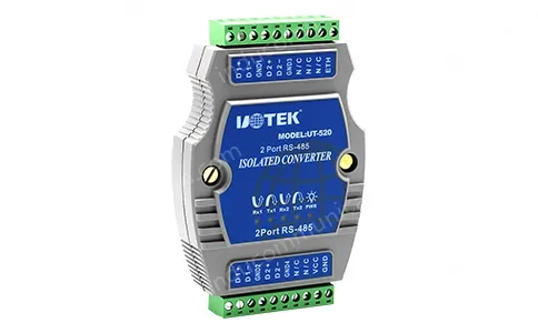 UOTEK Industrial RS-485 2 Ports Repeater with Optoelectronic Isolation
