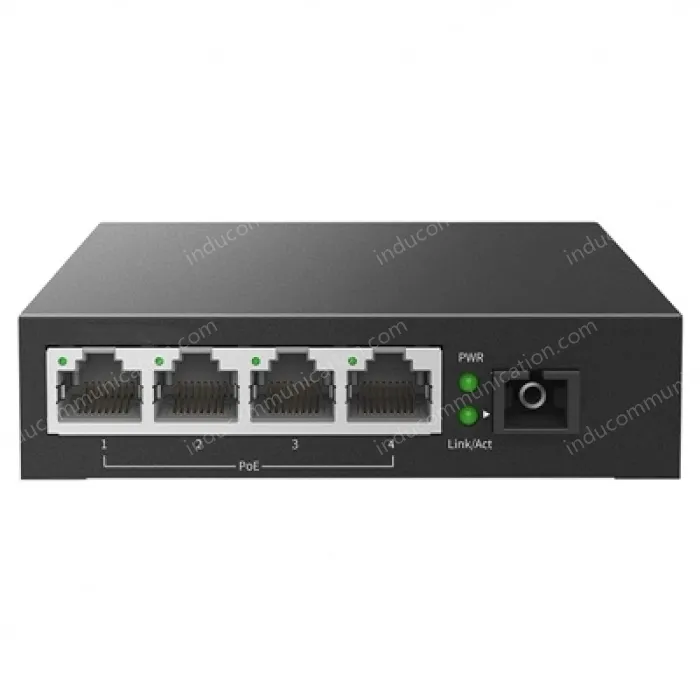 TL-FC314PB-20 Gigabit Single-Mode Single-Fiber Fiber Transceiver 1SC+4GE(PoE)