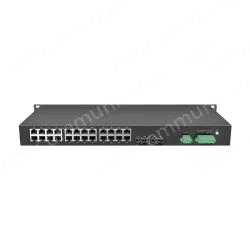 2 Ports 100M FX + 24 Ports 10/100M RJ45 Rack-mount Managed Industrial Ethernet Switch