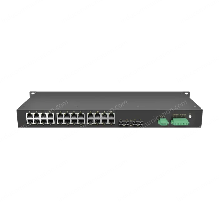 2 Ports 100M FX + 24 Ports 10/100M RJ45 Rack-mount Managed Industrial Ethernet Switch