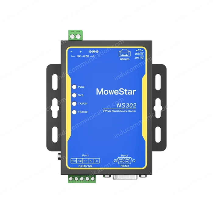 1 Port RS232 + 1 Port RS485/422 Serial to 100M Ethernet Server