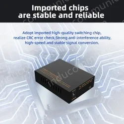 1 Port 100M F(x) + 1 Port 10/100M T(x) Ethernet fiber optic transceiver