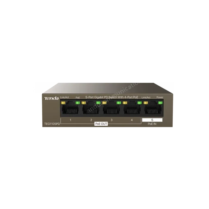 5-Port Gigabit PD Switch With 4-Port PoE