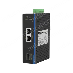 1 Port Gigabit SFP + 2 Ports Gigabit RJ45 Din Rail industrial media converter