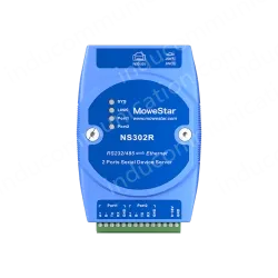 DIN Rail Serial Server 2 ports