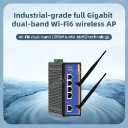 5 Ports Gigabit RJ45 Din-Rail Dual Band Wi-Fi6 Wireless Router