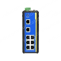 8 Ports 10/100M T(x) Din-Rail Managed Industrial Ethernet Switch