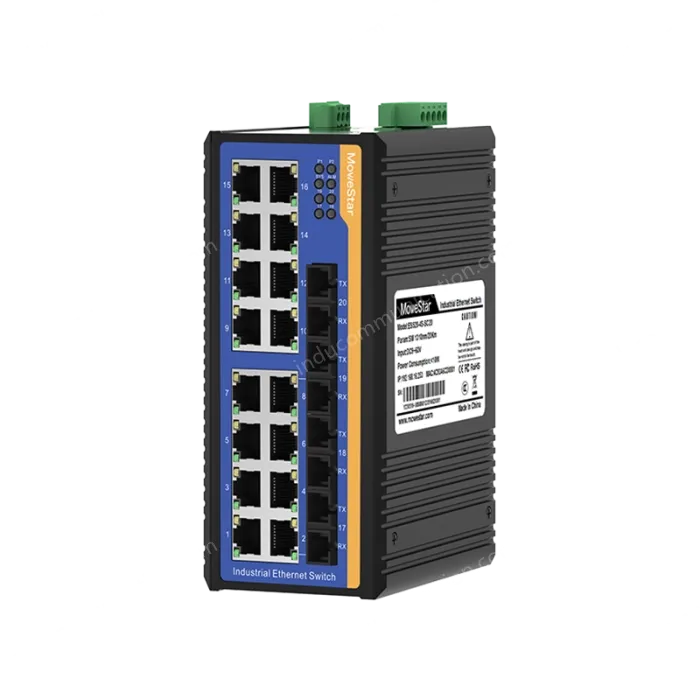 [100 Gigabit 4 Optical 16 Electrical] Ring Network Management Industrial Switch
