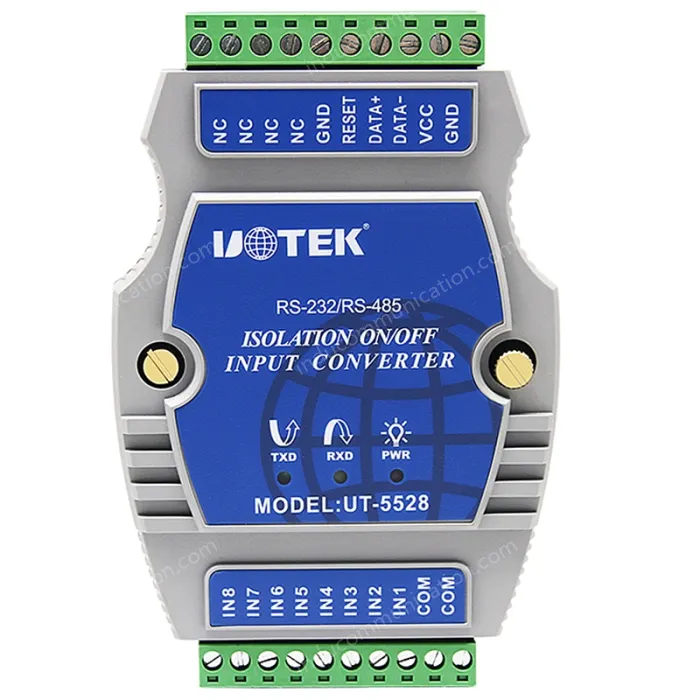 UOTEK UT-5528 Digital 8-channel optical isolated dry contact I/O input module