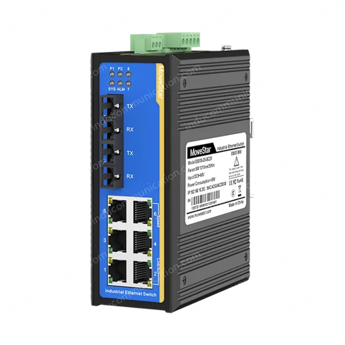 8 Ports 10/100M Din-Rail Managed Industrial Ethernet Switch