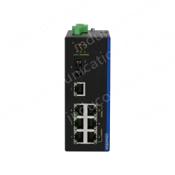 1 Port 100M F(x) + 7 Ports 10/100M T(x) Din-Rail Unmanaged Industrial Ethernet Switch